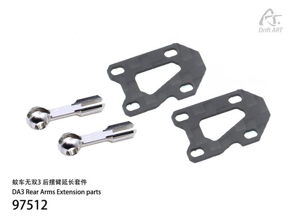 DriftART DA3 Rear Arms Extension parts